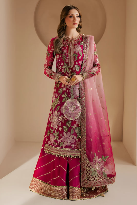 JAZMIN CHIFFON HEAVY EMBROIDERED UNSTITCHED 3PC SUIT