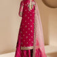 JAZMIN CHIFFON HEAVY EMBROIDERED UNSTITCHED 3PC SUIT