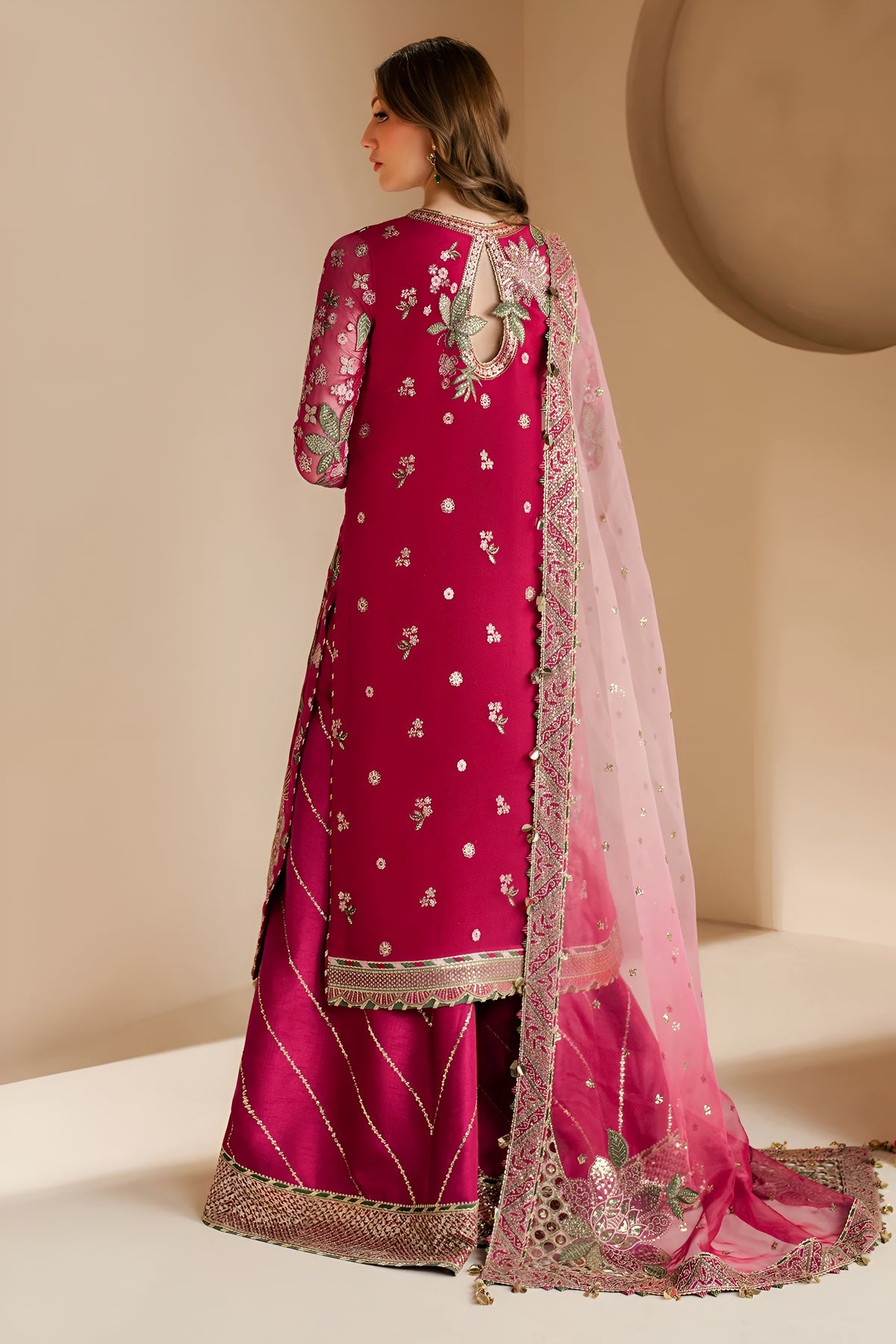 JAZMIN CHIFFON HEAVY EMBROIDERED UNSTITCHED 3PC SUIT