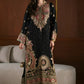 ETHNIC HEAVY EMBROIDERED SILK UNSTITCH 3PC KAFTAN