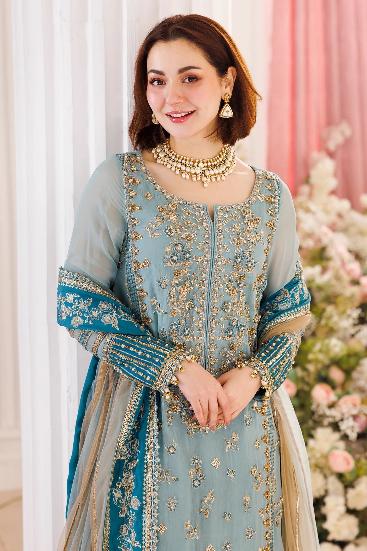 CHARIZMA EMBROIDERED CHIFFON 3PC UNSTITCH