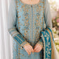CHARIZMA EMBROIDERED CHIFFON 3PC UNSTITCH