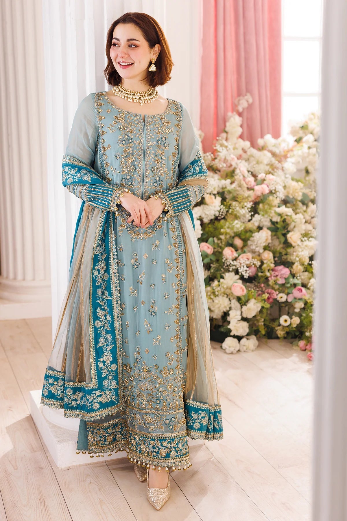 CHARIZMA EMBROIDERED CHIFFON 3PC UNSTITCH