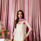 SHANZY ANOOSHY EMBROIDERED SILK UNSTITCH 3PC SUIT