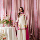SHANZY ANOOSHY EMBROIDERED SILK UNSTITCH 3PC SUIT