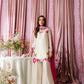 SHANZY ANOOSHY EMBROIDERED SILK UNSTITCH 3PC SUIT