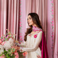 SHANZY ANOOSHY EMBROIDERED SILK UNSTITCH 3PC SUIT