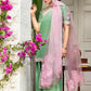 MURK EMBROIDERED SILK UNSTITCH 3PC SUIT