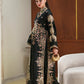 ETHNIC - LUXURY SILK HEAVY EMBROIDERED UNSTITCHED 3PC | KAFTAN JET BLACK