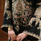 ETHNIC - LUXURY SILK HEAVY EMBROIDERED UNSTITCHED 3PC | KAFTAN JET BLACK