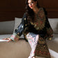 ETHNIC HEAVY EMBROIDERED SILK UNSTITCH 3PC KAFTAN