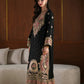 ETHNIC HEAVY EMBROIDERED SILK UNSTITCH 3PC KAFTAN