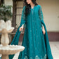 AZURE CHIFFON EMBROIDERED UNSTITCHED 3PC SUIT