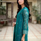 AZURE CHIFFON EMBROIDERED UNSTITCHED 3PC SUIT