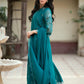 AZURE CHIFFON EMBROIDERED UNSTITCHED 3PC SUIT