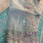 EMBROIDERED ORGANZA UNSTITCHED 3PC SET