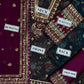BAROQUE CHIFFON EMBROIDERED UNSTITCHED 3PC SUIT