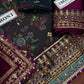 BAROQUE CHIFFON EMBROIDERED UNSTITCHED 3PC SUIT