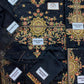 ETHNIC - LUXURY SILK HEAVY EMBROIDERED UNSTITCHED 3PC | KAFTAN JET BLACK
