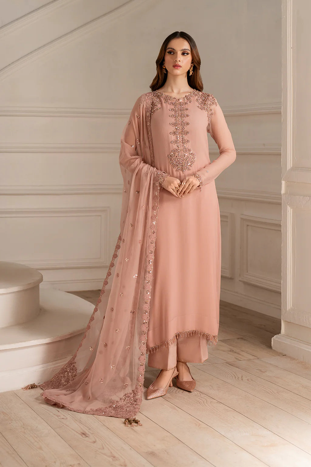 IZNIK CHIFFON 3PC UNSTITCH SUIT