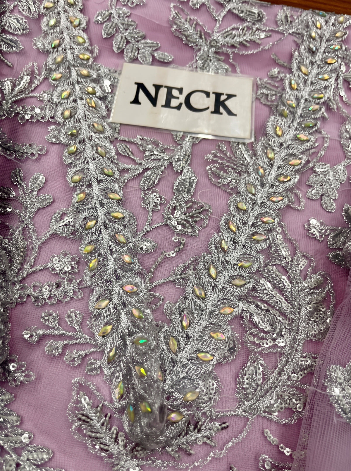 ZARIF NET LUXUR UNSTITCHED 3PC SUIT