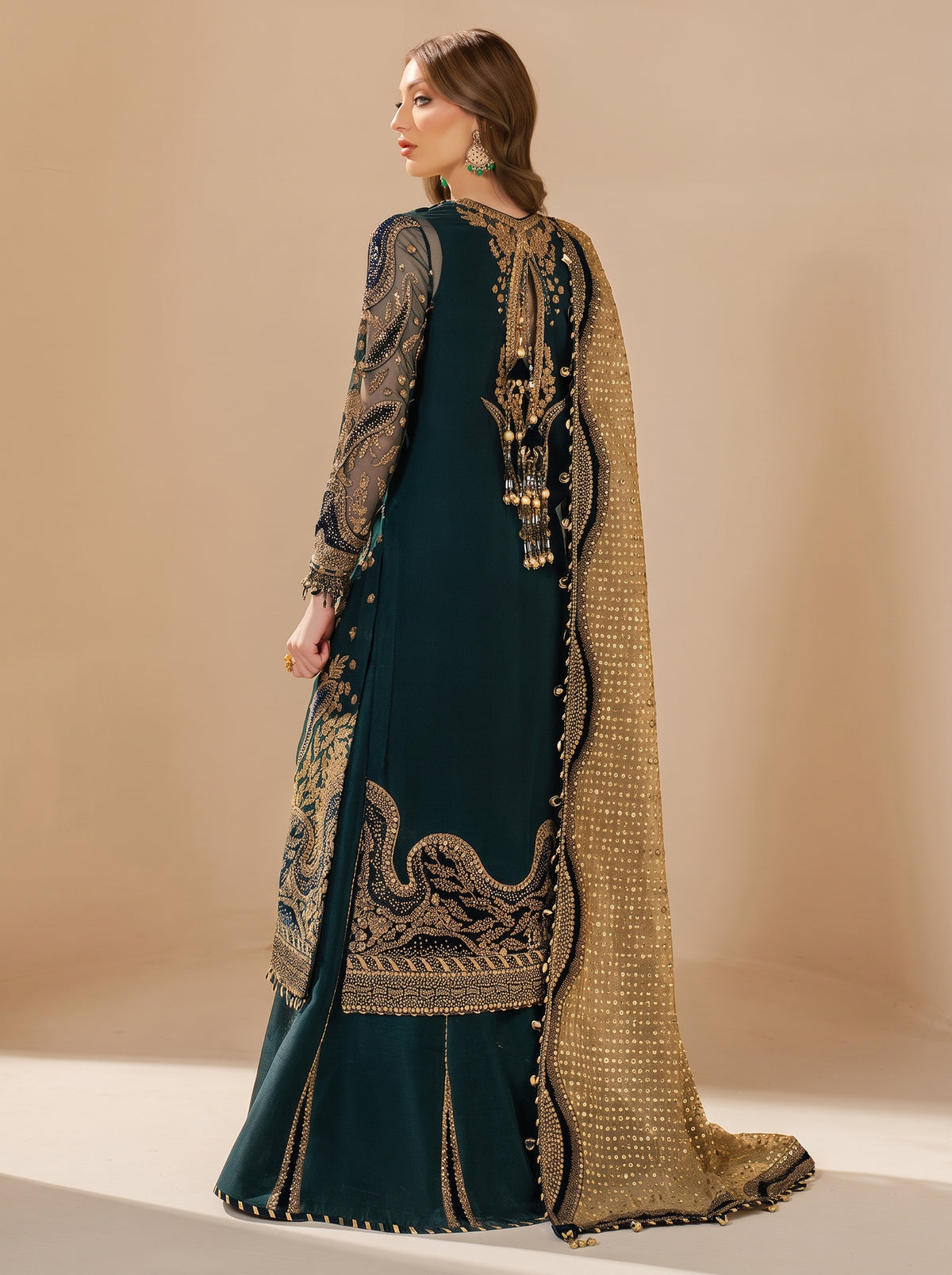 JAZMIN HEAVY EMBROIDERED CHIFFON
