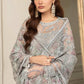 ZARIF NET LUXUR UNSTITCHED 3PC SUIT