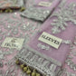 ZARIF NET LUXUR UNSTITCHED 3PC SUIT