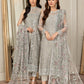 ZARIF NET LUXUR UNSTITCHED 3PC SUIT