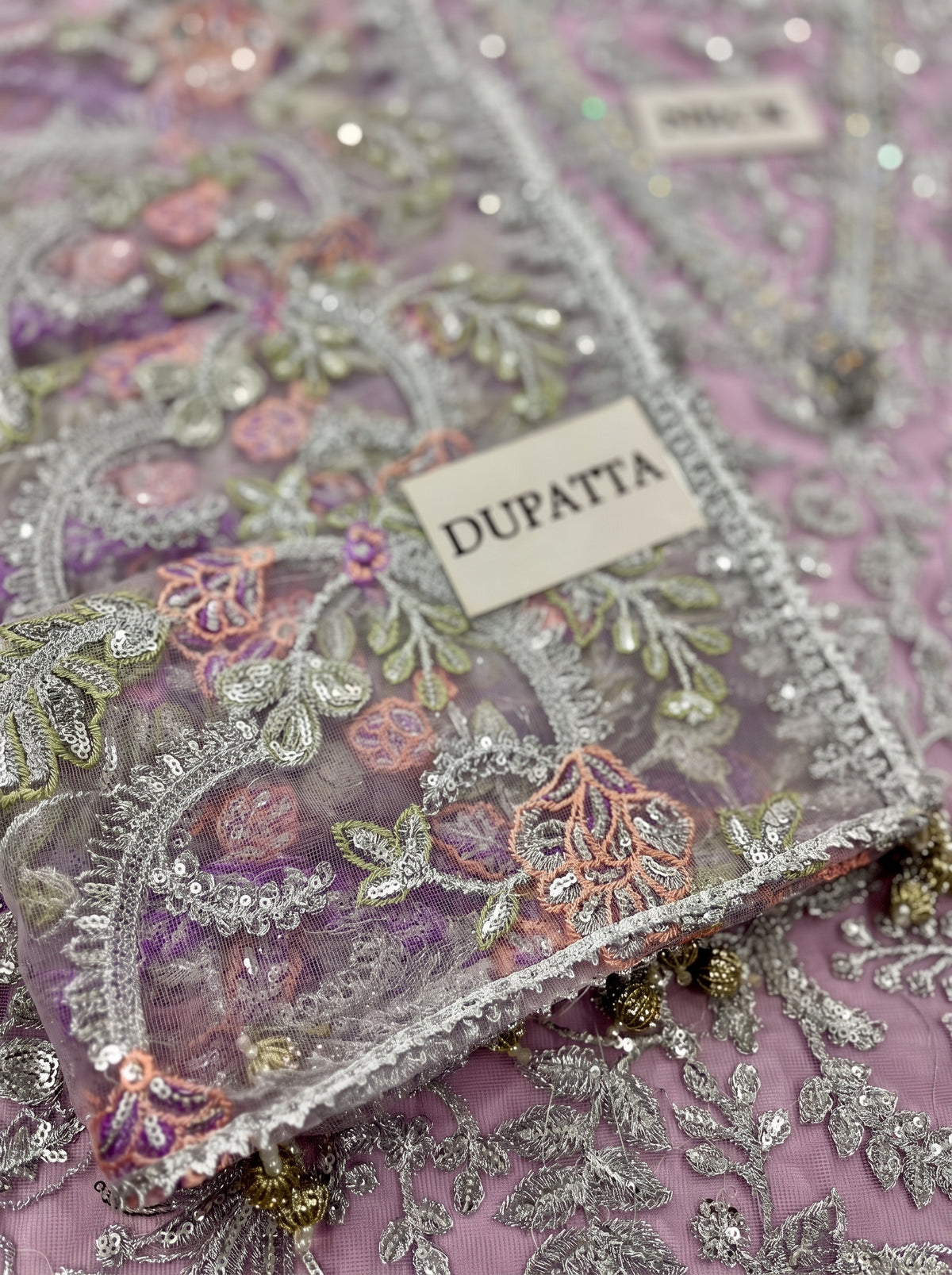 ZARIF NET LUXUR UNSTITCHED 3PC SUIT