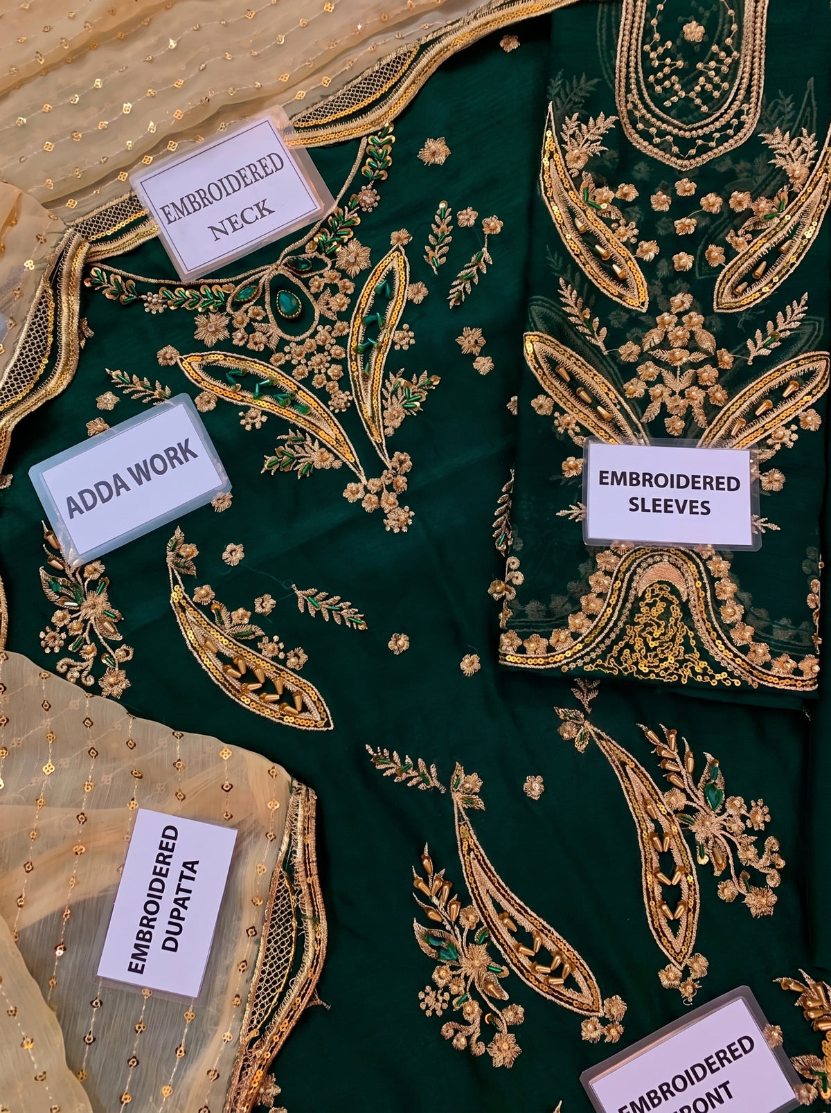 JAZMIN HEAVY EMBROIDERED CHIFFON