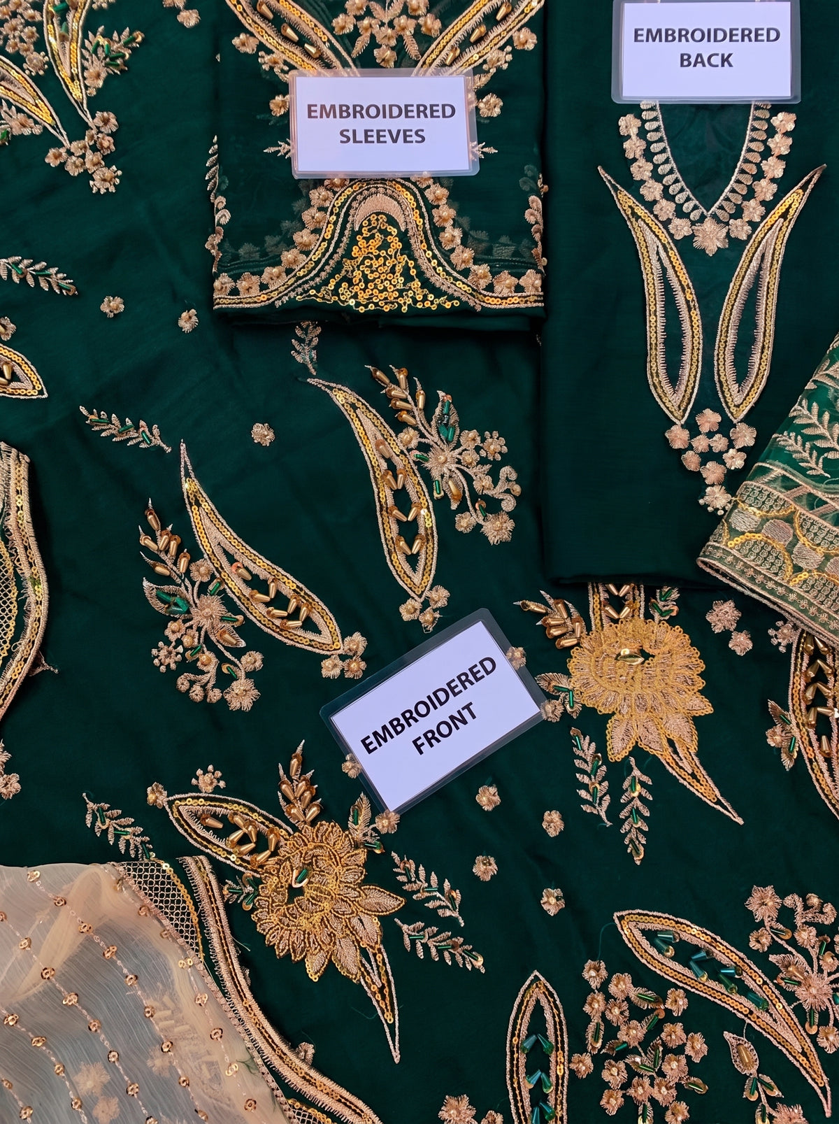 JAZMIN HEAVY EMBROIDERED CHIFFON
