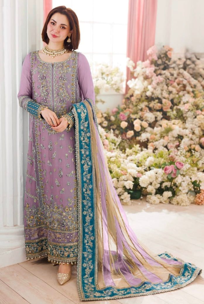 CHARIZMA EMBROIDERED CHIFFON 3PC UNSTITCH