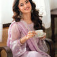 AZURE CHIFFON HEAVY EMBROIDERED UNSTITCH 3PC SUIT