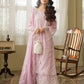 AZURE CHIFFON HEAVY EMBROIDERED UNSTITCH 3PC SUIT