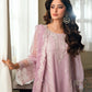 AZURE CHIFFON HEAVY EMBROIDERED UNSTITCH 3PC SUIT