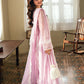 AZURE CHIFFON HEAVY EMBROIDERED UNSTITCH 3PC SUIT
