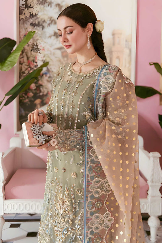 ELAF ORGANZA UNSTICHED 3PC SUIT
