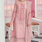 EMBROIDERED ORGANZA UNSTITCHED 3PC SET