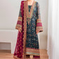 BAROQUE CHIFFON EMBROIDERED UNSTITCHED 3PC SUIT