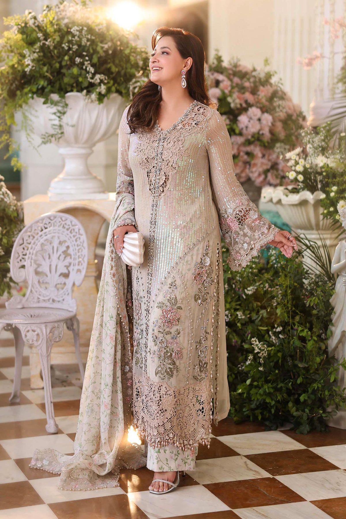Maria B Heavy Embroidered Unstitched 3PC Suit