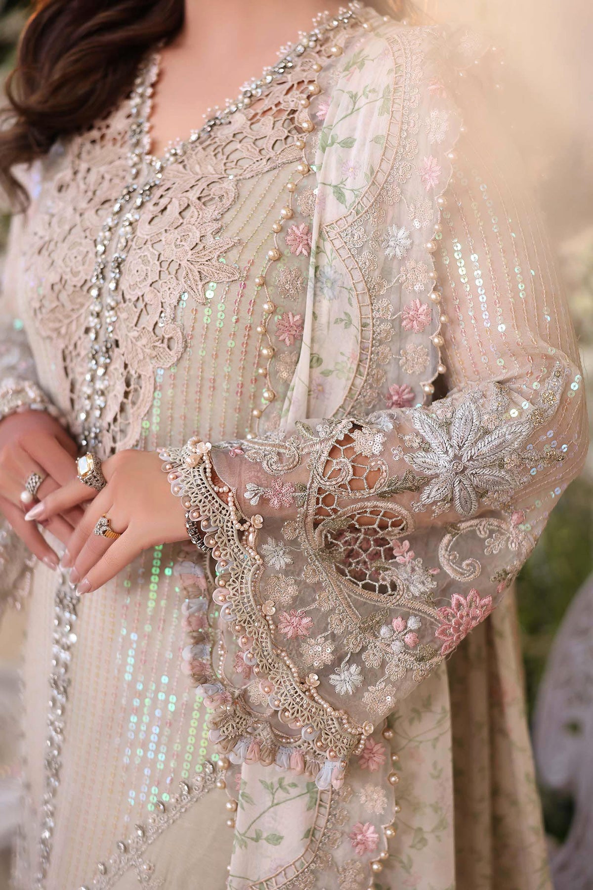 Maria B Heavy Embroidered Unstitched 3PC Suit