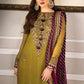 ASIM JOFA EMBROIDERED UNSTITCHED 3PC SUIT