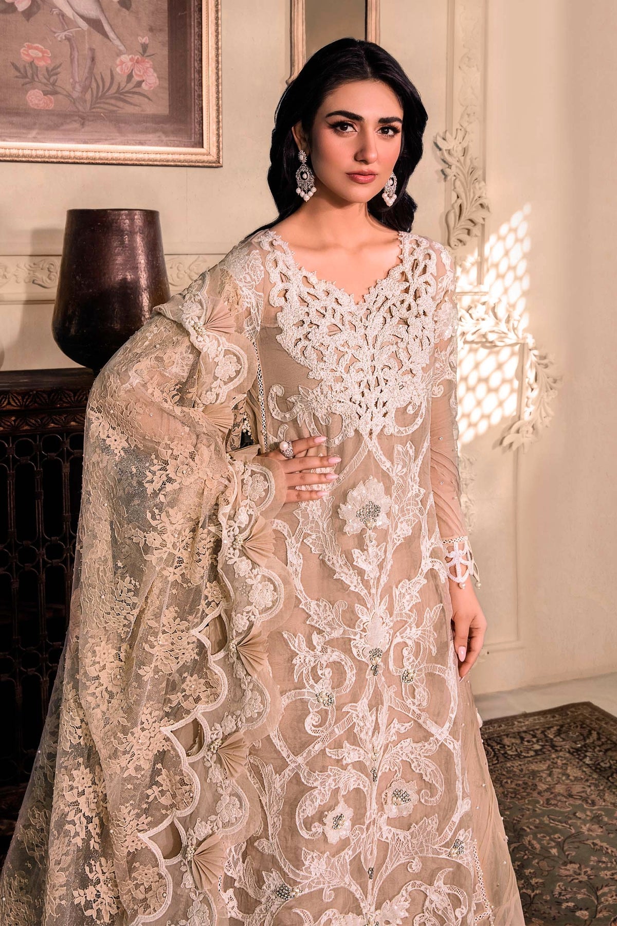 EMBROIDERED UNSTITCHED 3PC SET
