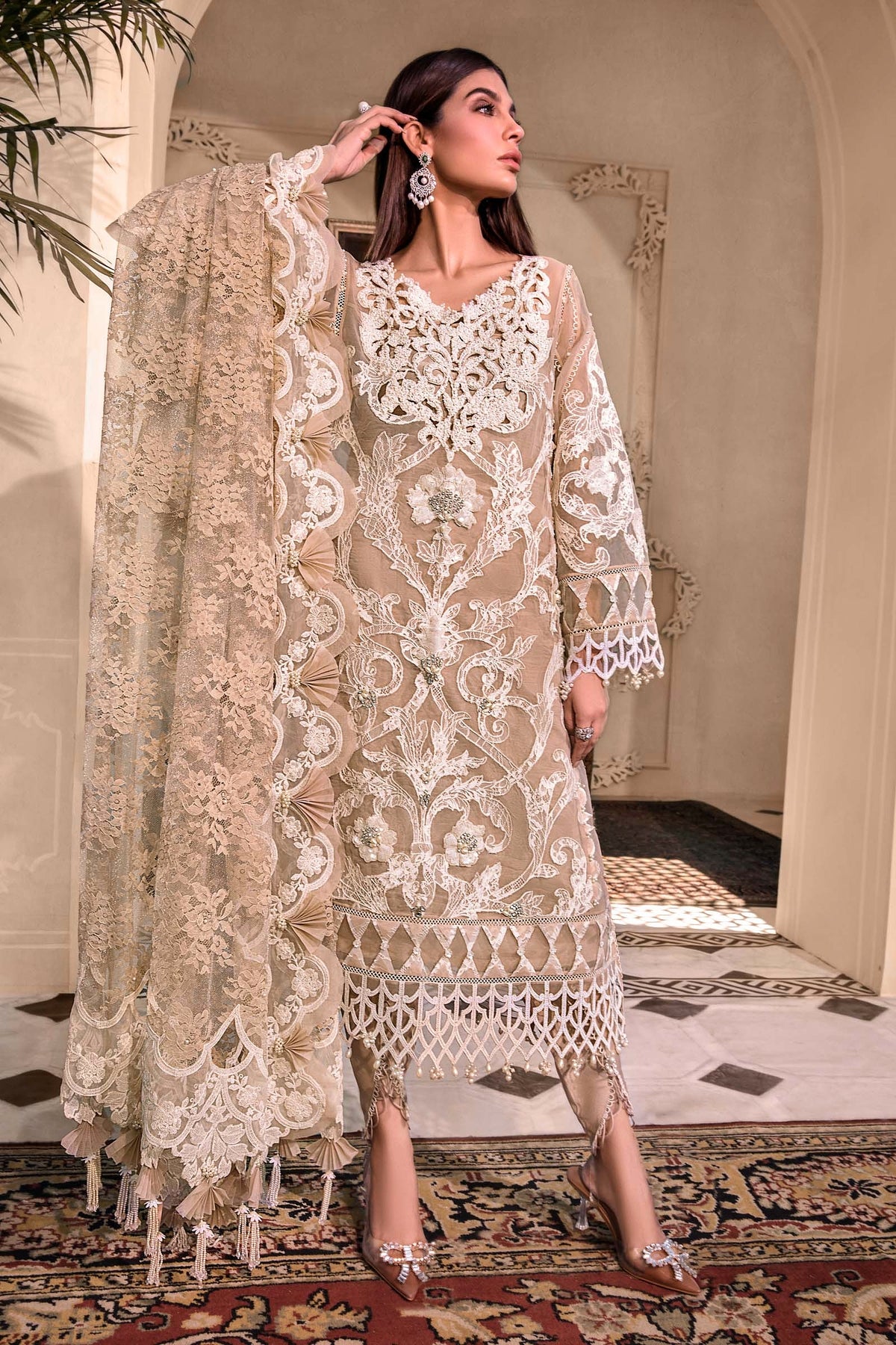 EMBROIDERED UNSTITCHED 3PC SET