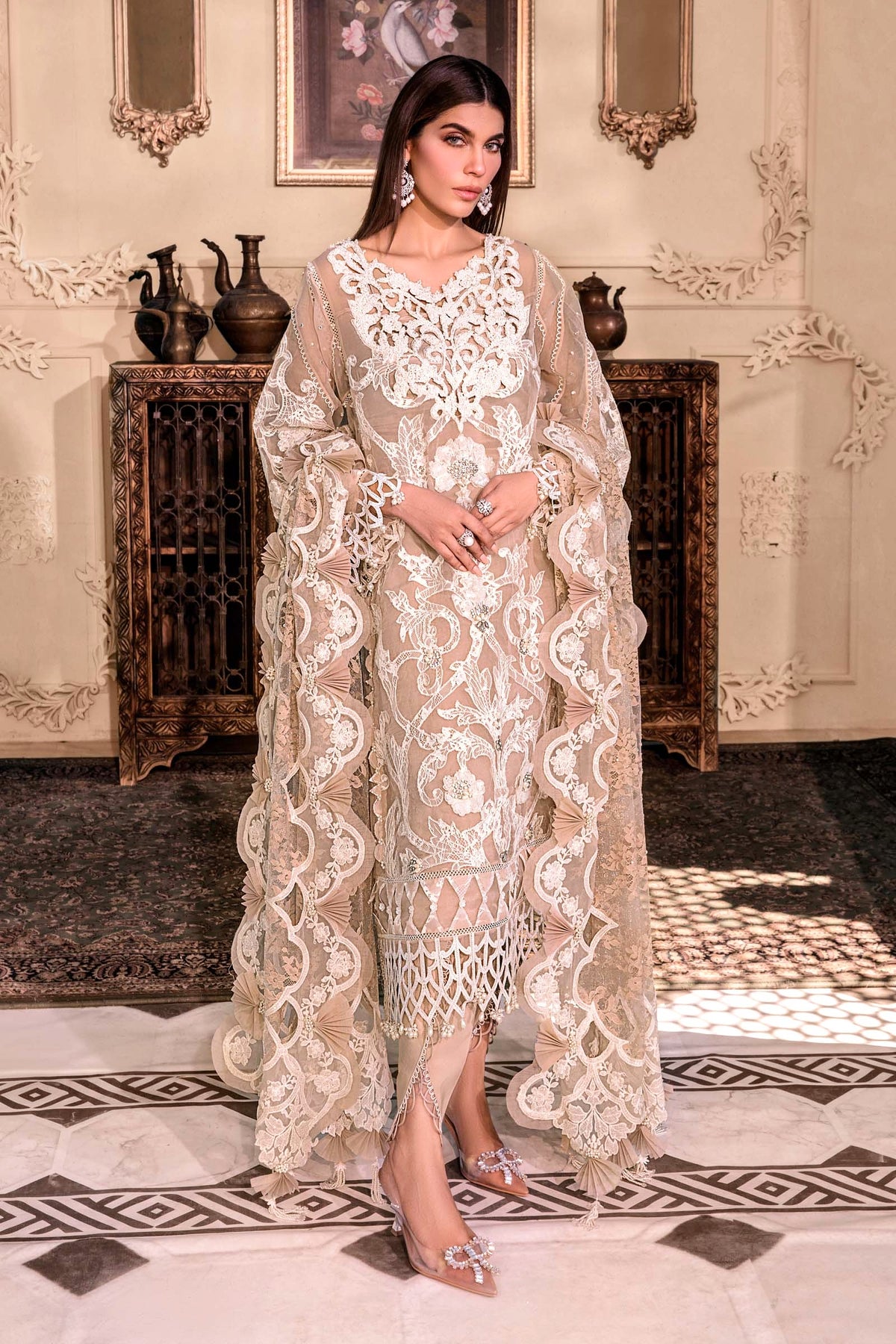 EMBROIDERED UNSTITCHED 3PC SET