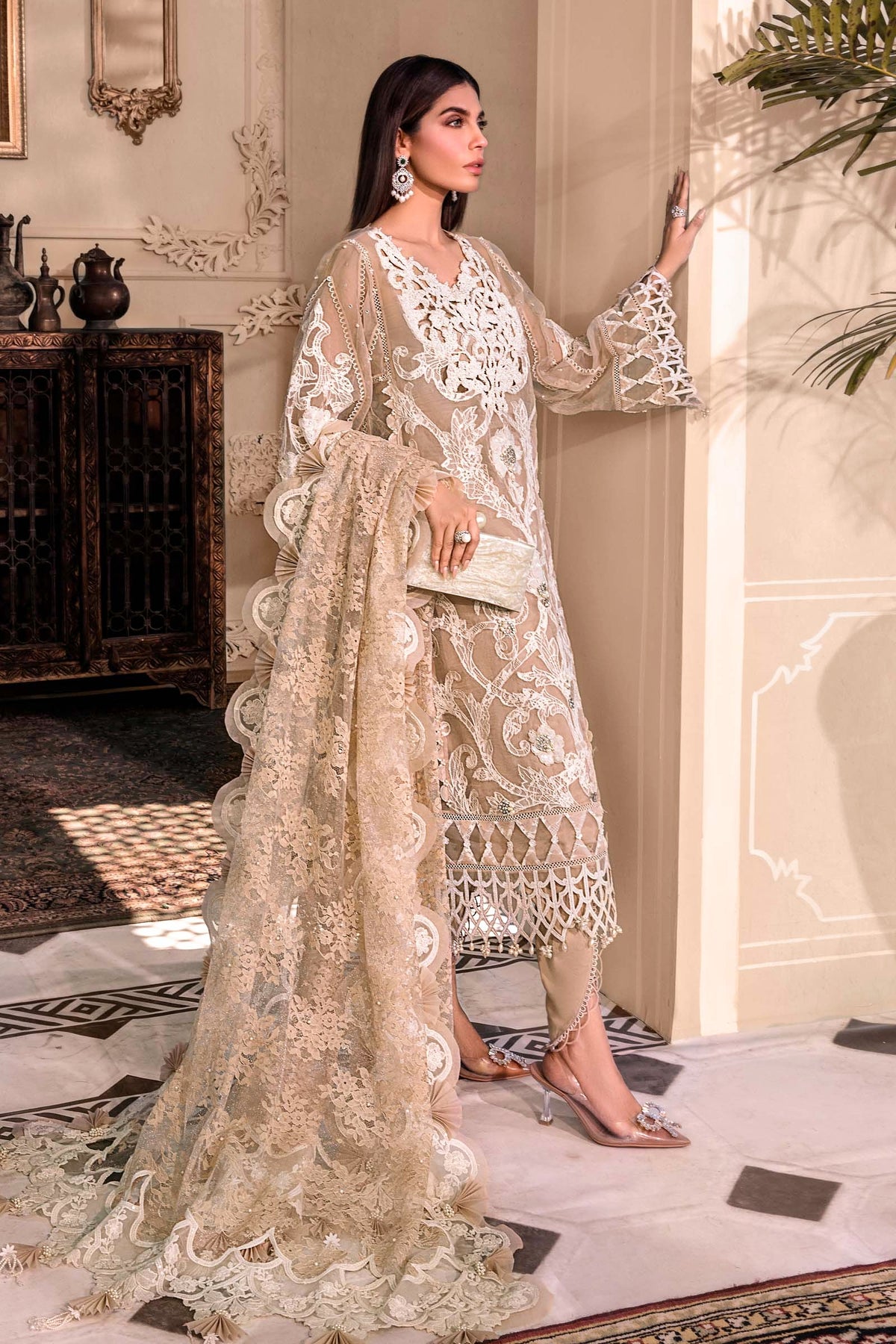EMBROIDERED UNSTITCHED 3PC SET
