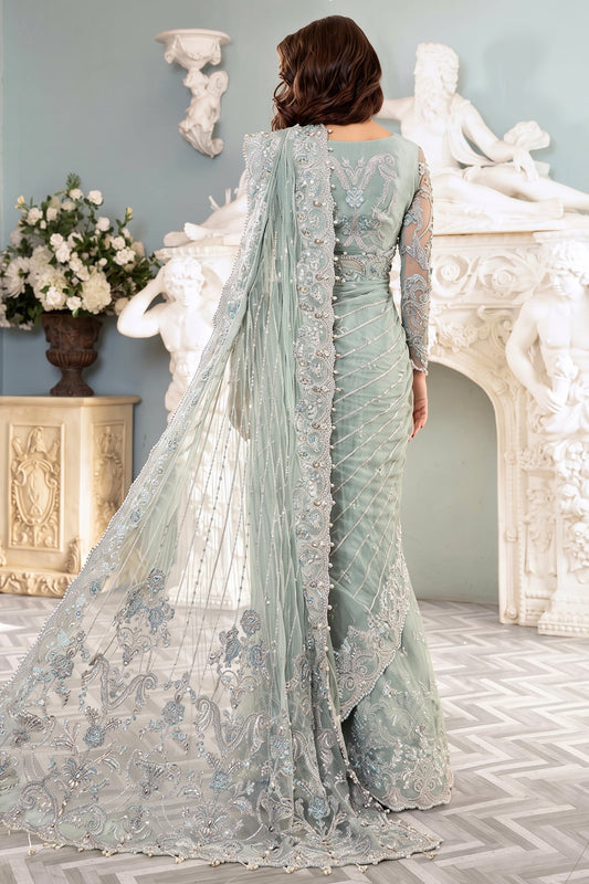 MARIA B EMBROIDERED NET SAREE