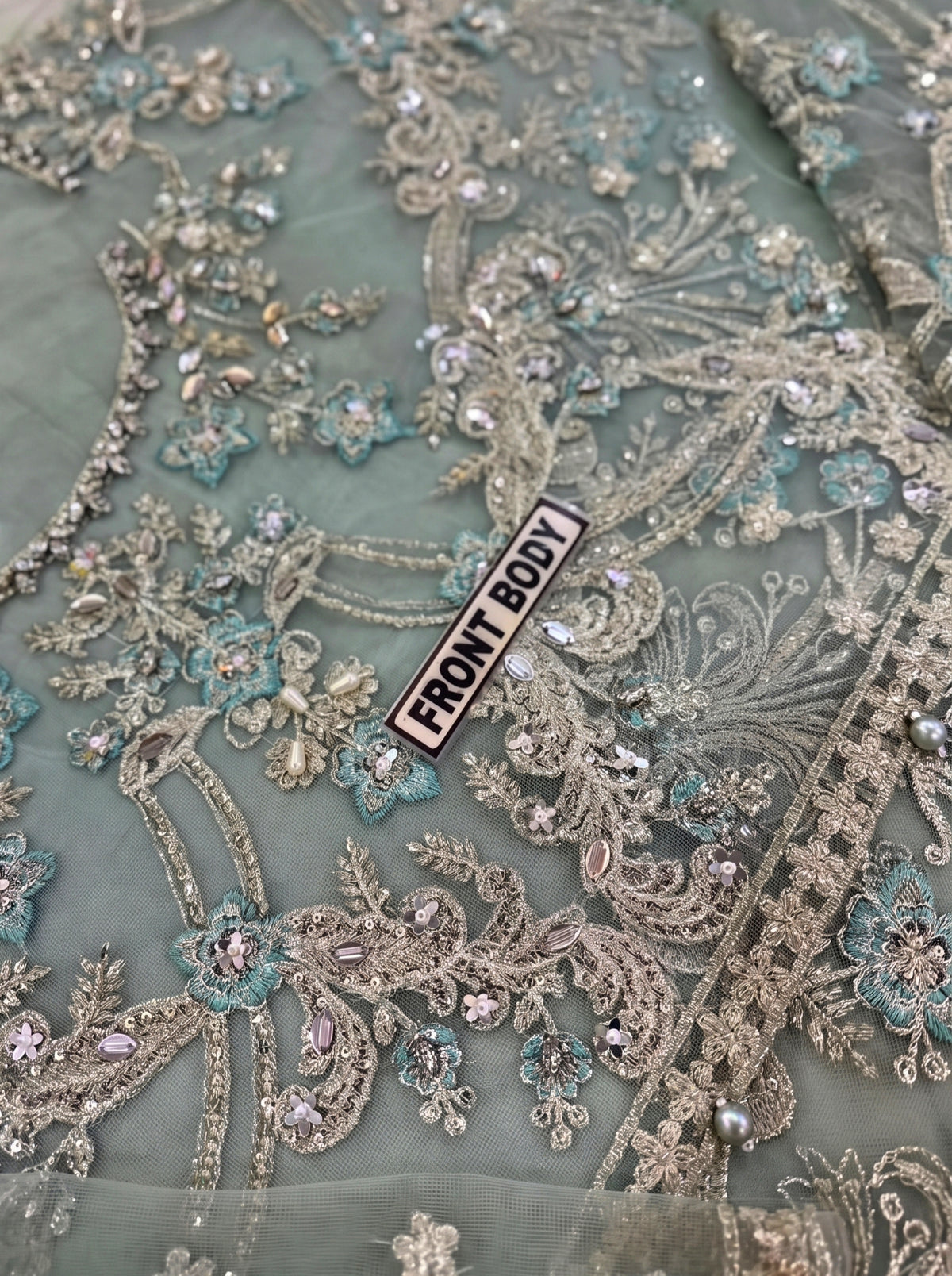 MARIA B EMBROIDERED NET SAREE