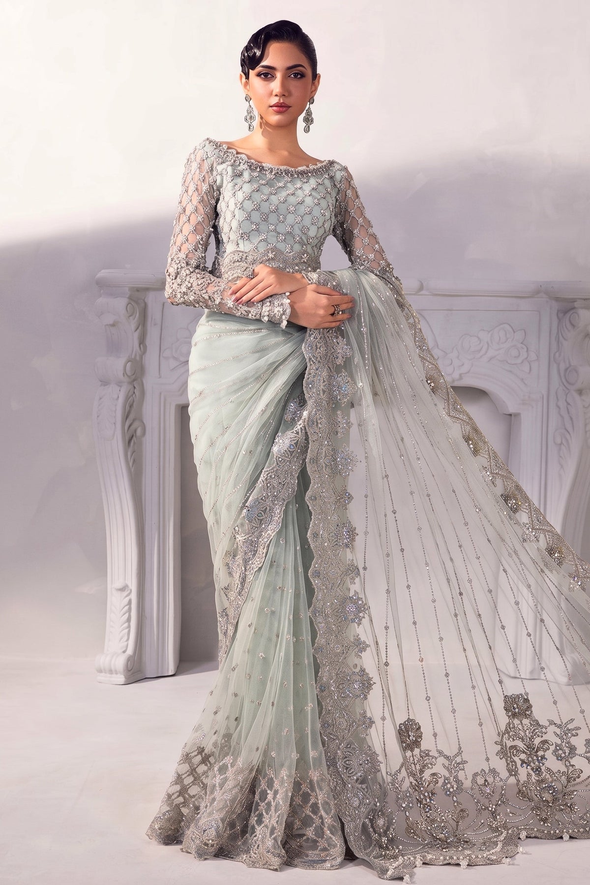HEAVY EMBROIDERED SAREE